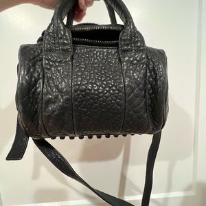 Alexander Wang pebbled leather rockie mini bag, black studs